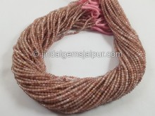 Strawberry Quartz Micro Cut Round Beads